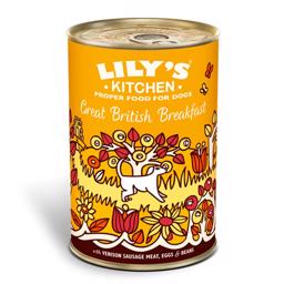 Lily's Kitchen våtfoder för vuxna hundar Fantastisk brittisk frukost 400g